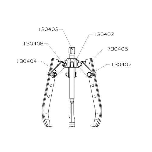 EXTRACTOR FORZA SERIE 7300T MECÁNICO DE 3 PATAS